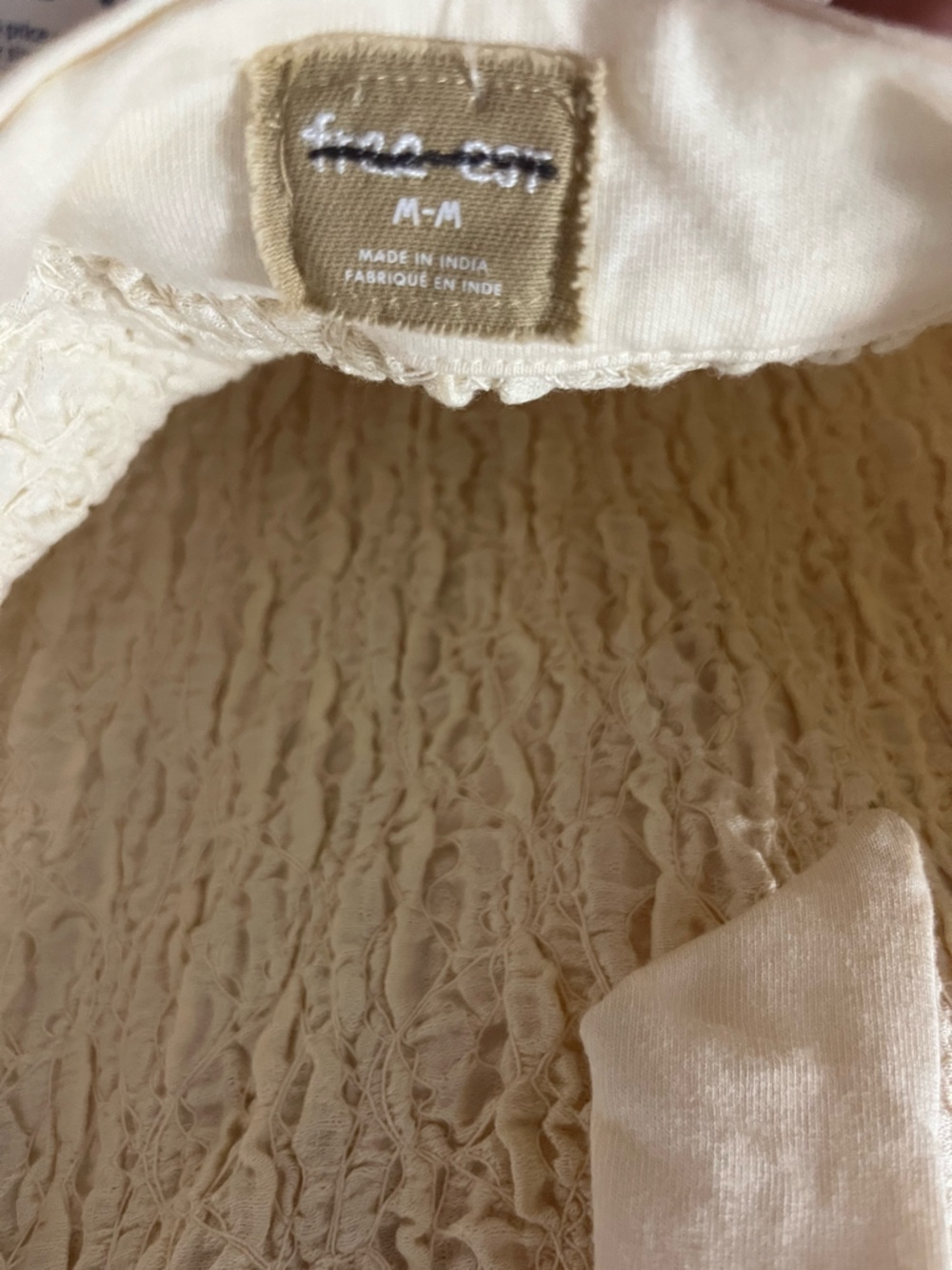 850. FREE PEOPLE Sea Foam Midi Dress in Natural NWOT - Picture 11 of 11